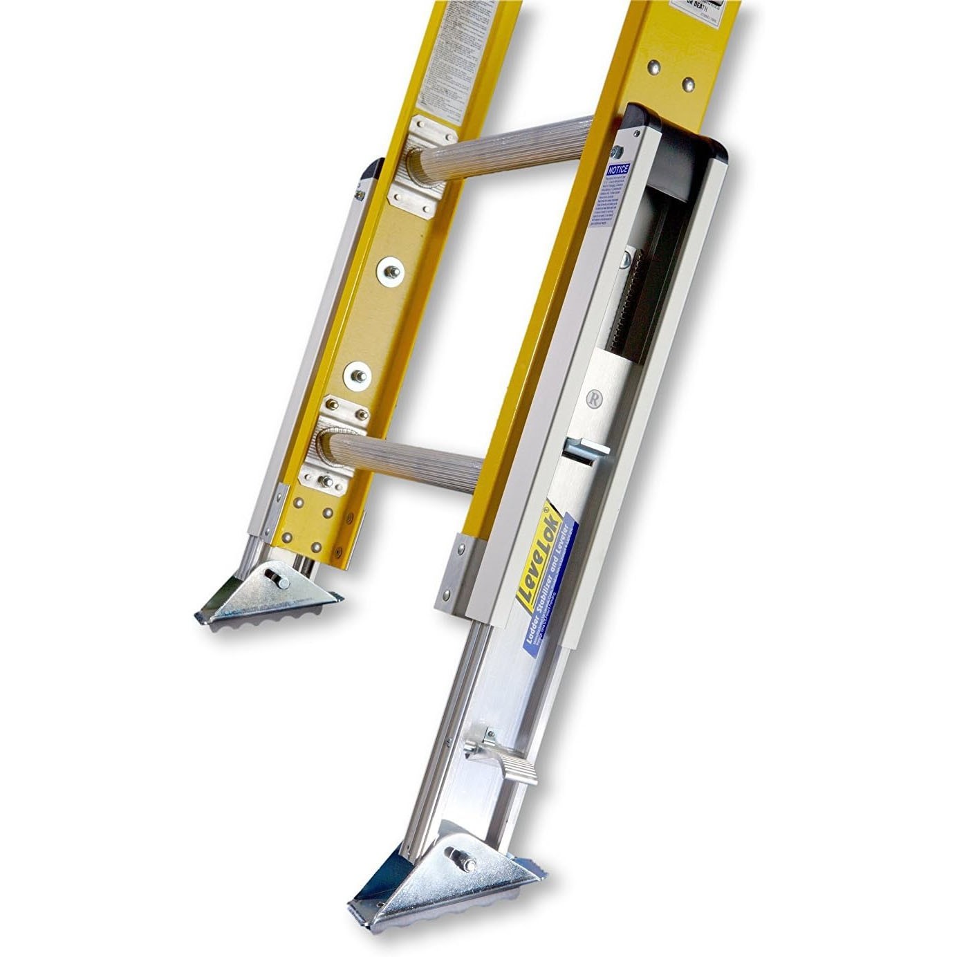 LeveLok LL-STB-1AL Ladder Levelers Permanent Mount Style Aluminum – 2 Levelers