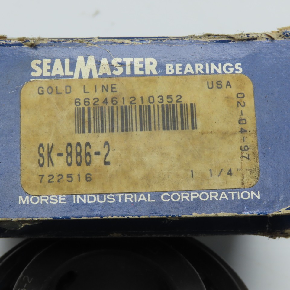 Sealmaster 662461210352 SK-886-2 Gold Line 1-1/4″ Bore Ball Bearing Insert