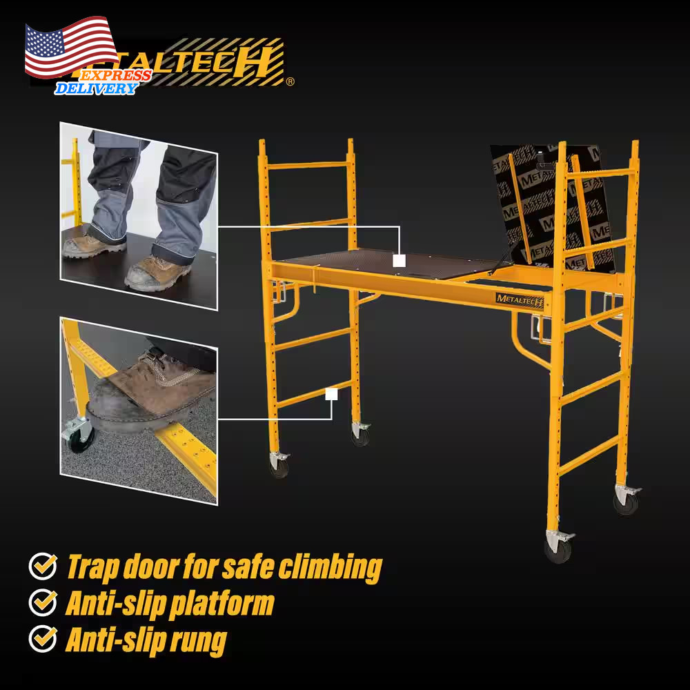Safeclimb 6 Ft. Baker Scaffold with Platform and Included Trap Door