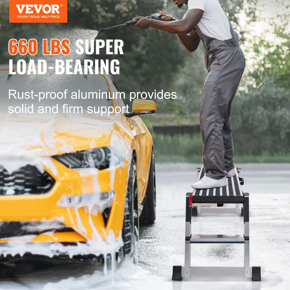 VEVOR 1 .45 ft. length Aluminum Heavy Duty Work Platform 660 lbs. Folding Drywal