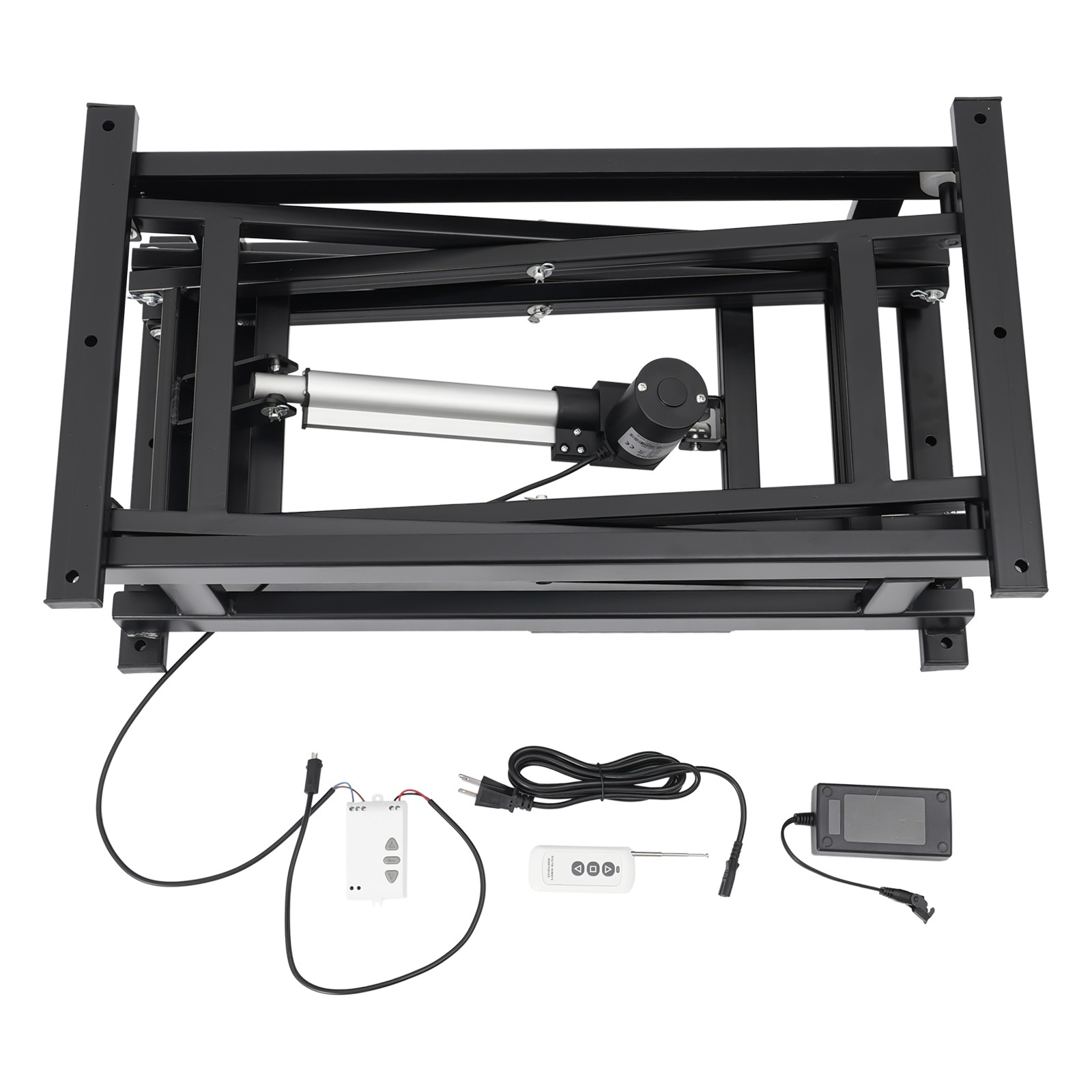 Electric Scissor Lift Table Hydraulic 140lbs Capacity Adjustable Height Foldable