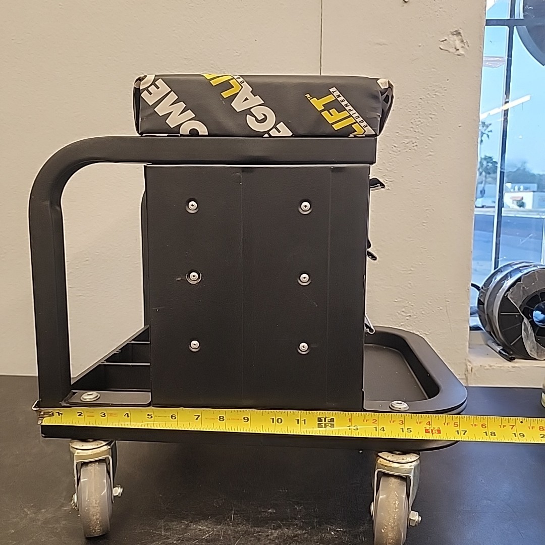 Omega Lift 92450 Rolling Mechanic Toolbox Creeper Seat 450 lb Capacity 3-Drawer