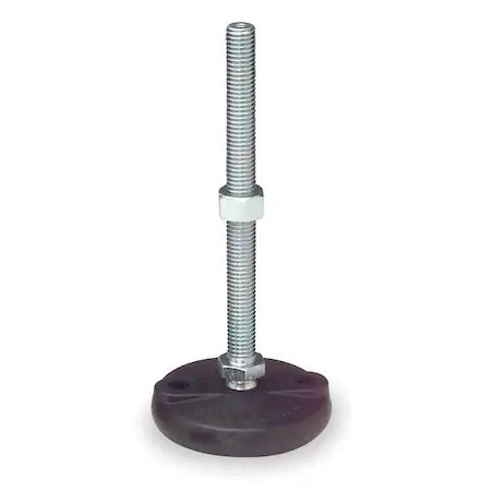 S & W Manufacturing Bmnyld46 Leveling Mount, Swivel Stud, M20, 4 In Base