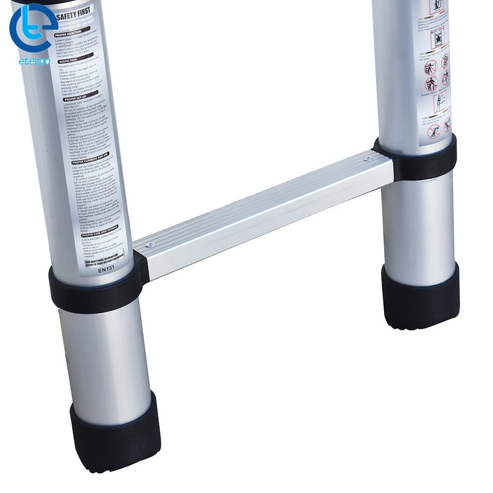12.5 Feet Aluminum Flexible Expansion Telescopic Step Ladder Extension Ladder