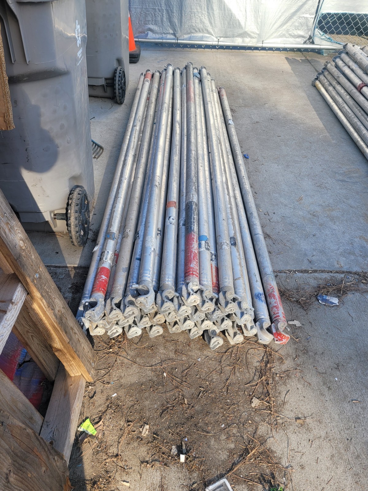 Used Werner Aluminum Scaffolding, being sold as one lot