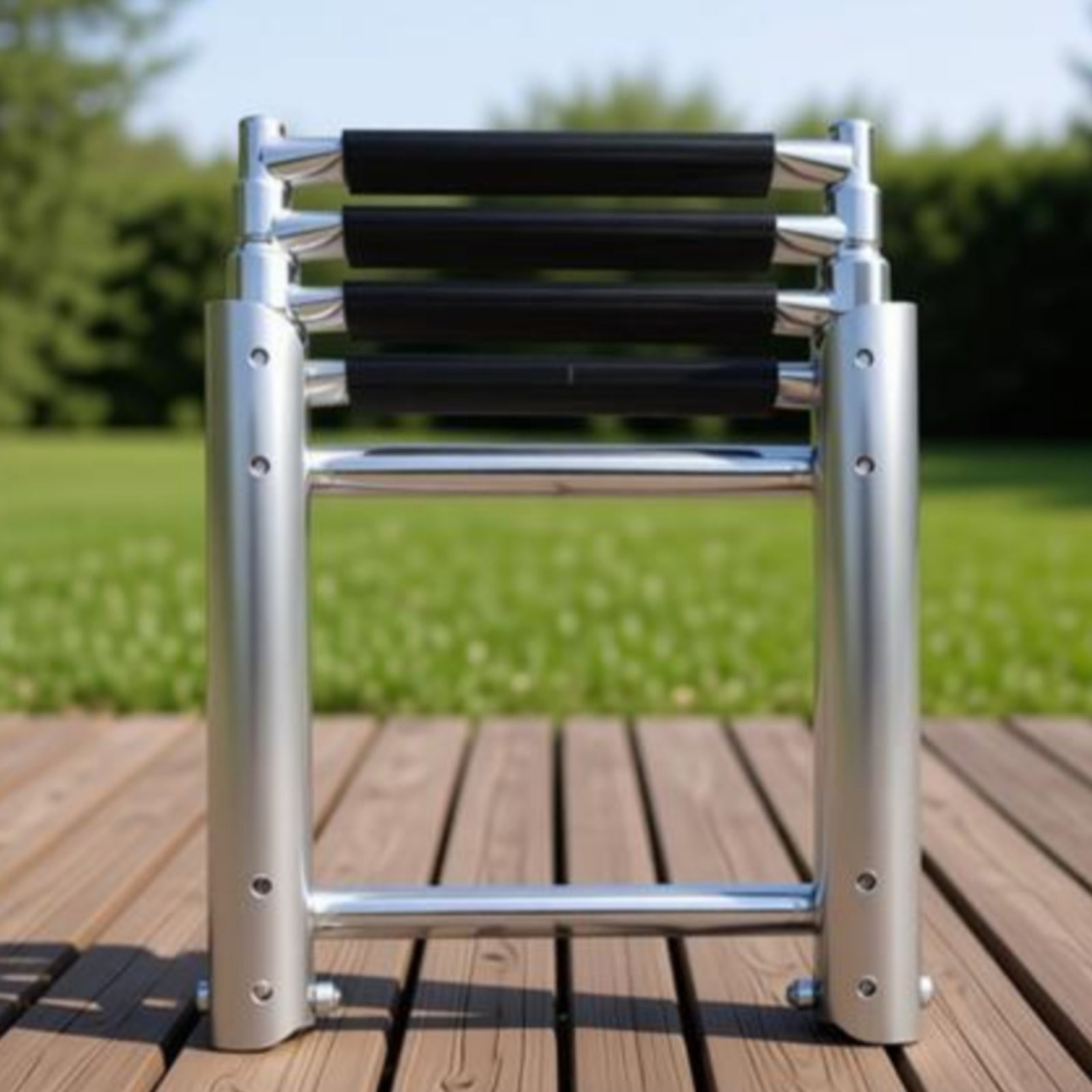 Telescoping Boat Ladder Telescopic Design Folding Boarding Ladder Space-Saving