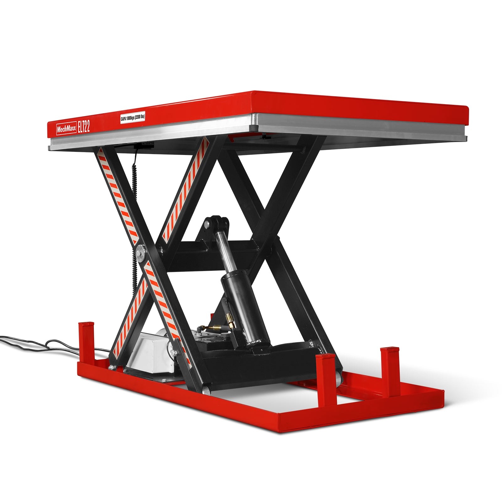 MechMaxx 2200lb Capacity Electric Hydraulic Lift Table 51.2×32.3 Platform,ELT22