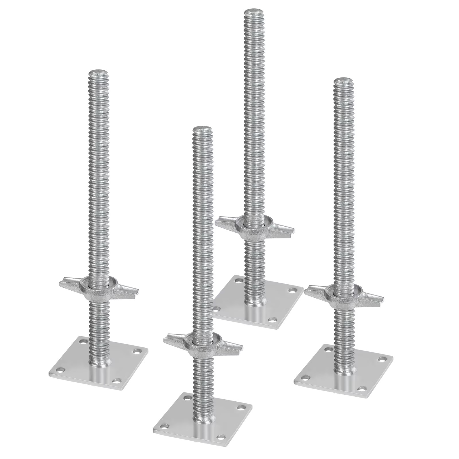 KFFKFF 4-Set 18.2″ Adjustable Scaffold Jacks, 3307lbs Capacity Carbon Steel