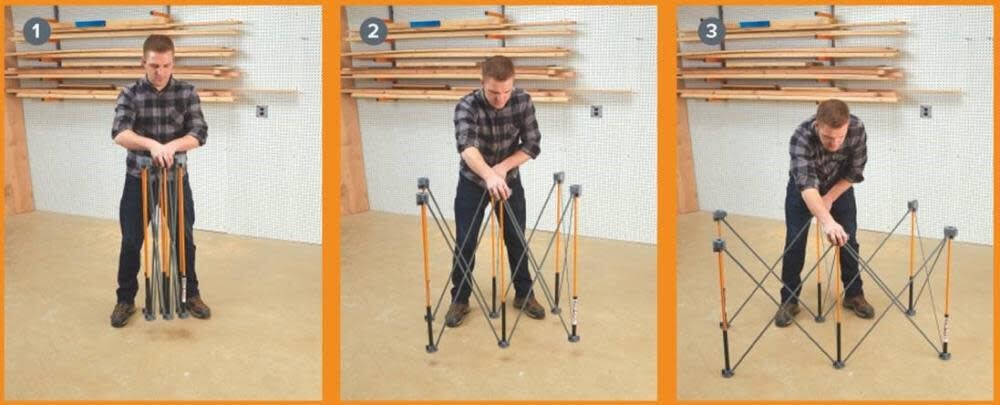 Bora Portamate Centipede 2Ft X 4Ft Work Support 4 X-Cups 2 Quick Clamps C/s Bag