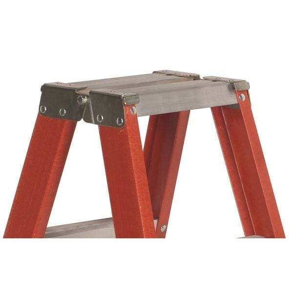 Louisville Fm1412hd 12 Ft Fiberglass Twin Stepladder, 375 Lb Capacity