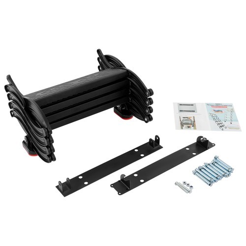 Wall Mounted 4 Step Folding Ladder TelescopingLadders Retractable Folding Stair