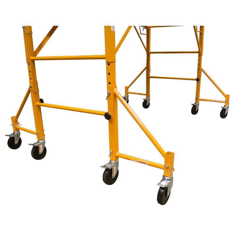 PRO-SERIES 16-Inch Scaffolding Outriggers Heavy Duty Steel with Casters 4 Pack