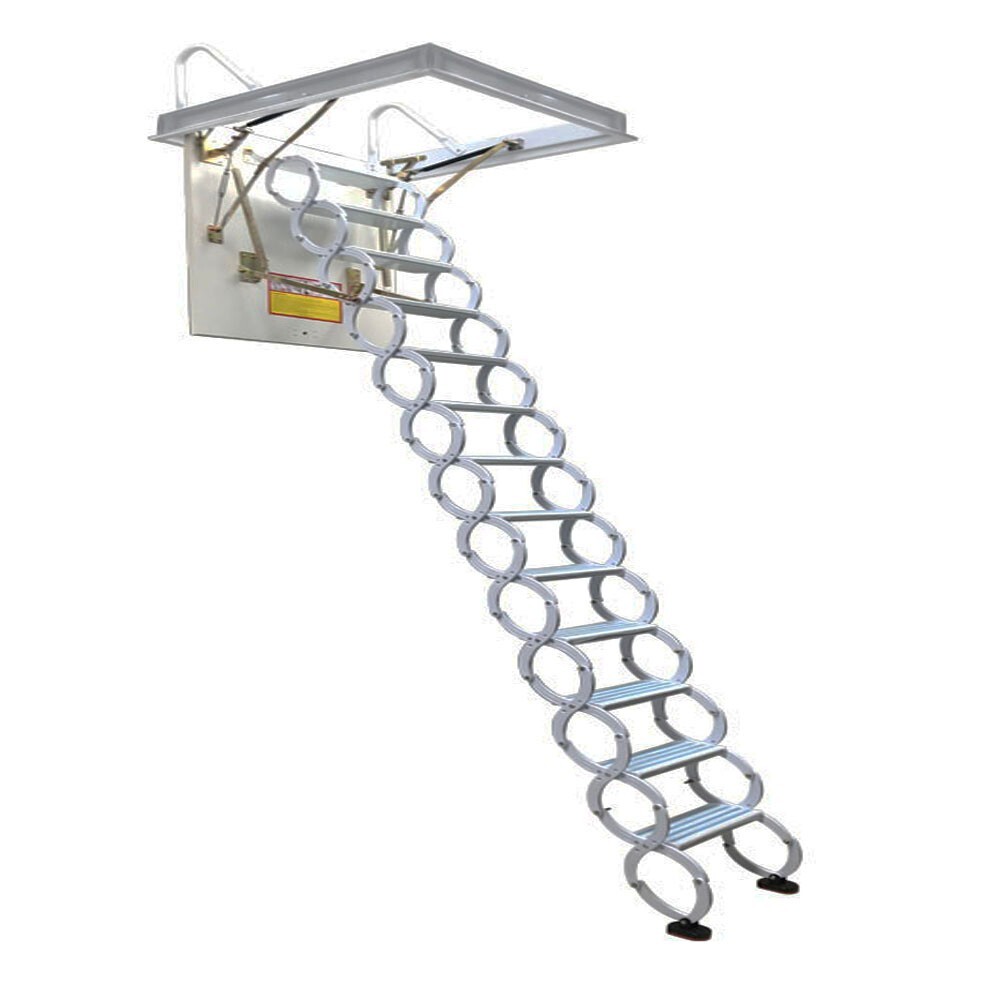 Attic Loft Ladder Pull Down Attic Ceiling Stairs 13 Steps Hidden Folding Stairs