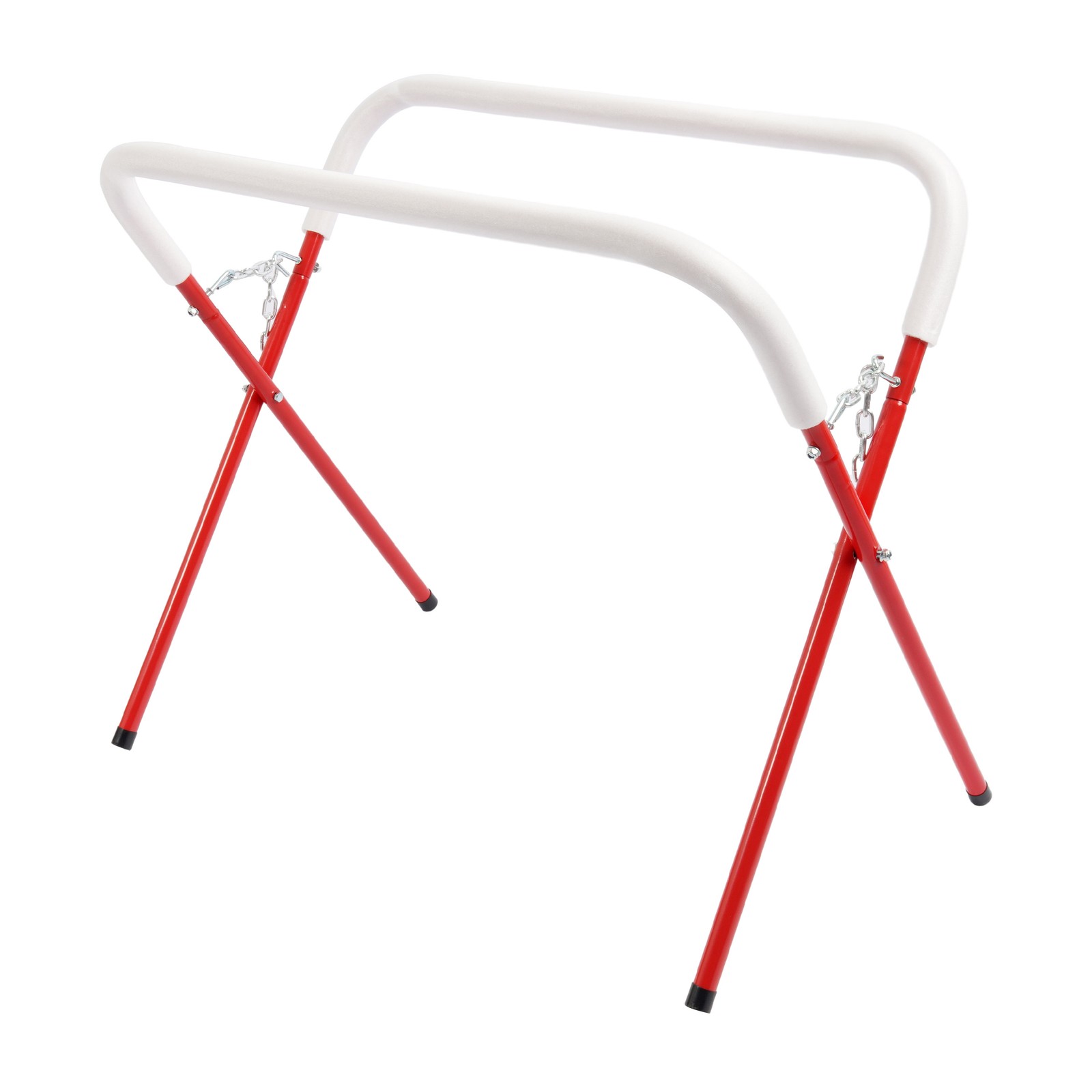 Red 500LBS Portable Folding Work Stand Auto Body Tool Painting Rack Steel Rubber