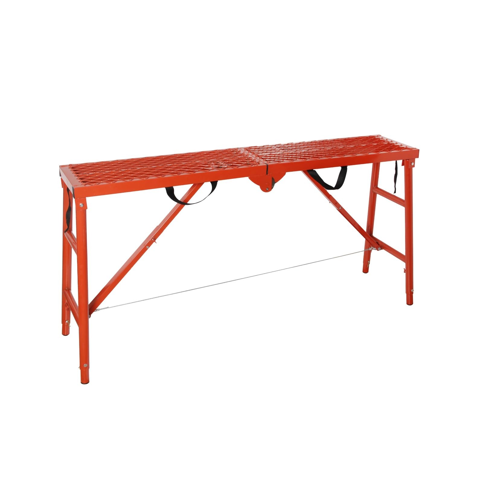 LEADALLWAY Scaffolding Platform 58”(L) x11”(W) x30”(H) Folding Red