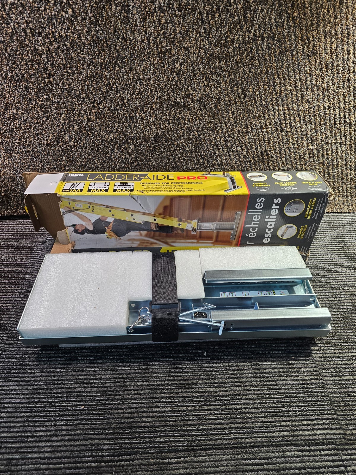 Ideal Security LAP1 Foldable Ladder-Aide PRO Fits Steps 4.921″ to 7.875″ High