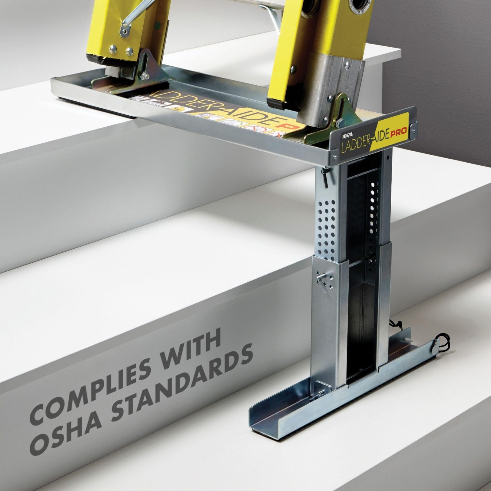 Ladder Aide Pro Ladder Leveler For Stairs Osha Ansi Compliant Easy Setup 375Lbs