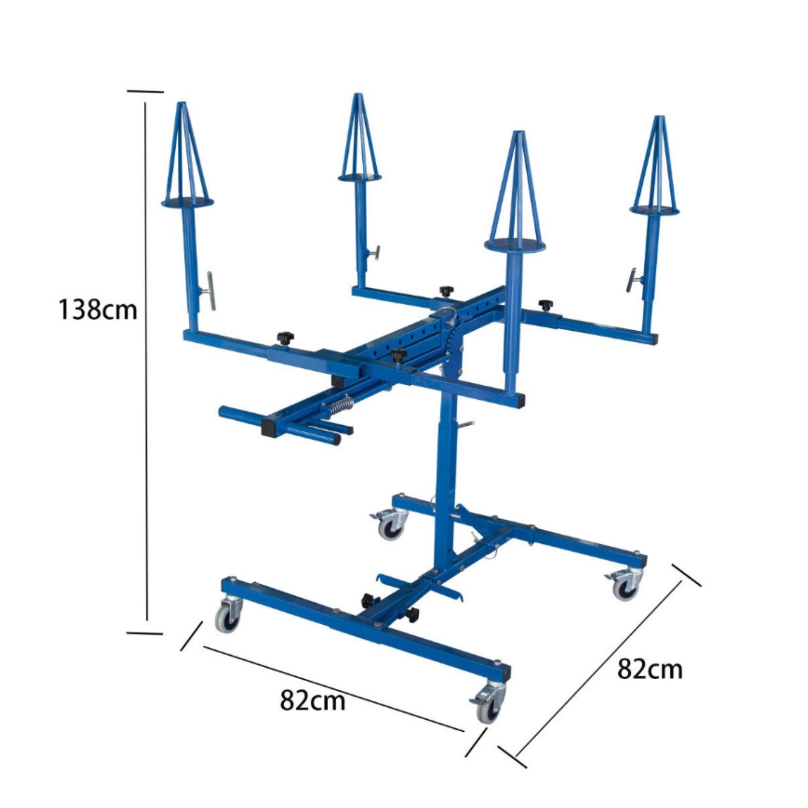 Auto Body Paint Holder Clamps Heavy-Duty Auto Body Panel Holder with Wheels