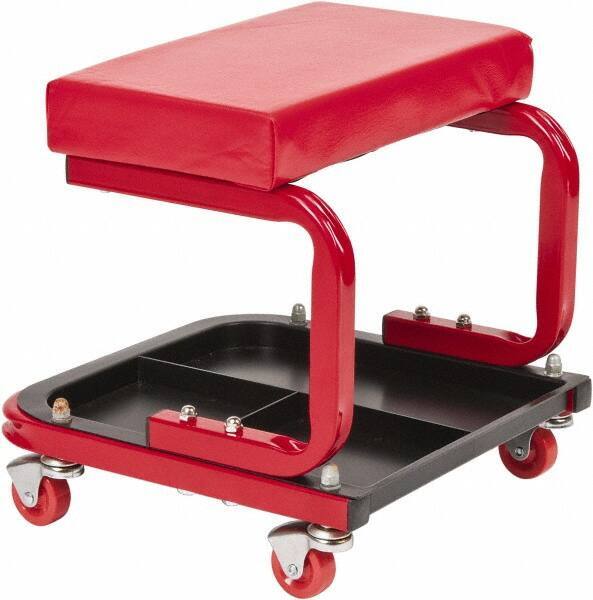 260 Lb Capacity, 4 Wheel Creeper Seat with Tray Steel, 14″ High x 14 Wide