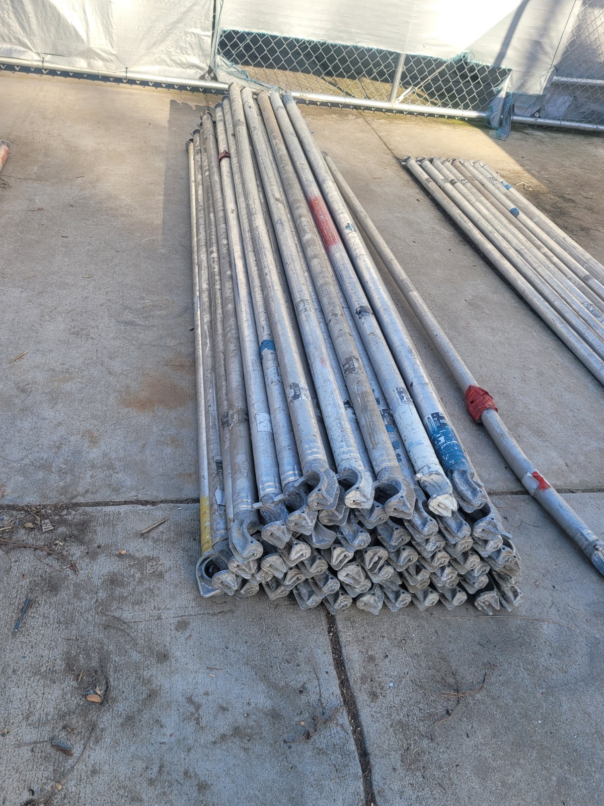 Used Werner Aluminum Scaffolding, being sold as one lot