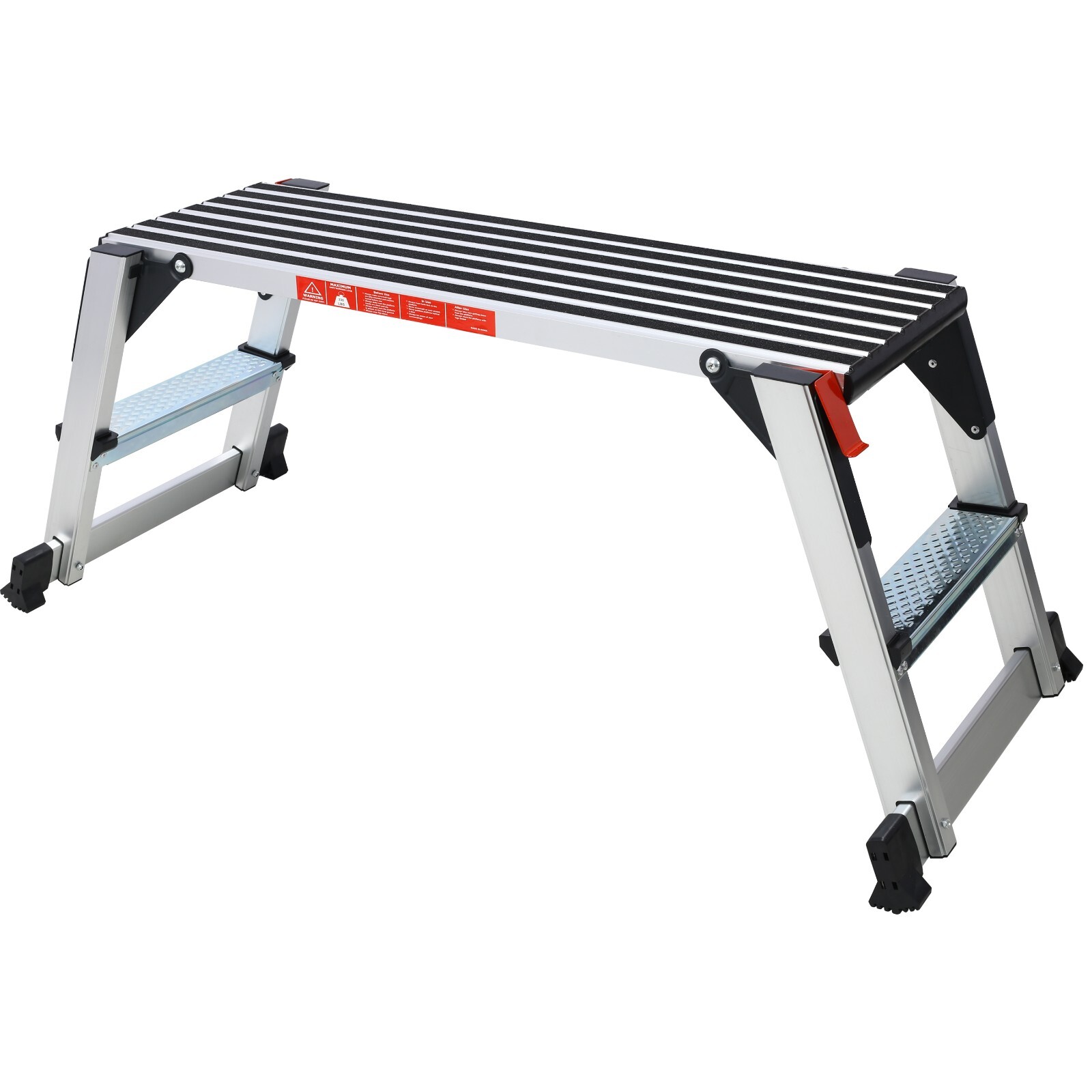 330lbs Aluminum Platform Non-Slip Drywall Step Folding Work Bench Stool Ladder
