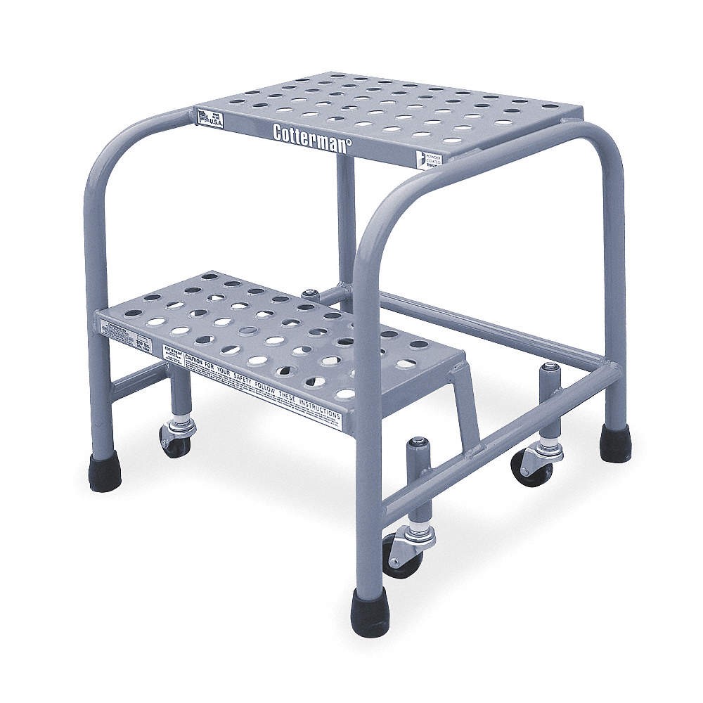 COTTERMAN 1002N1818A6E10B3C1P1 Rolling Ladder,Welded,Platform 20In H 3UY10