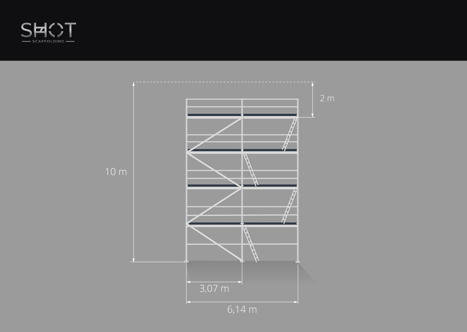 63.86 sqm Lešení scaffolding scaff 73 Échafaudage scaffolding aluminum…