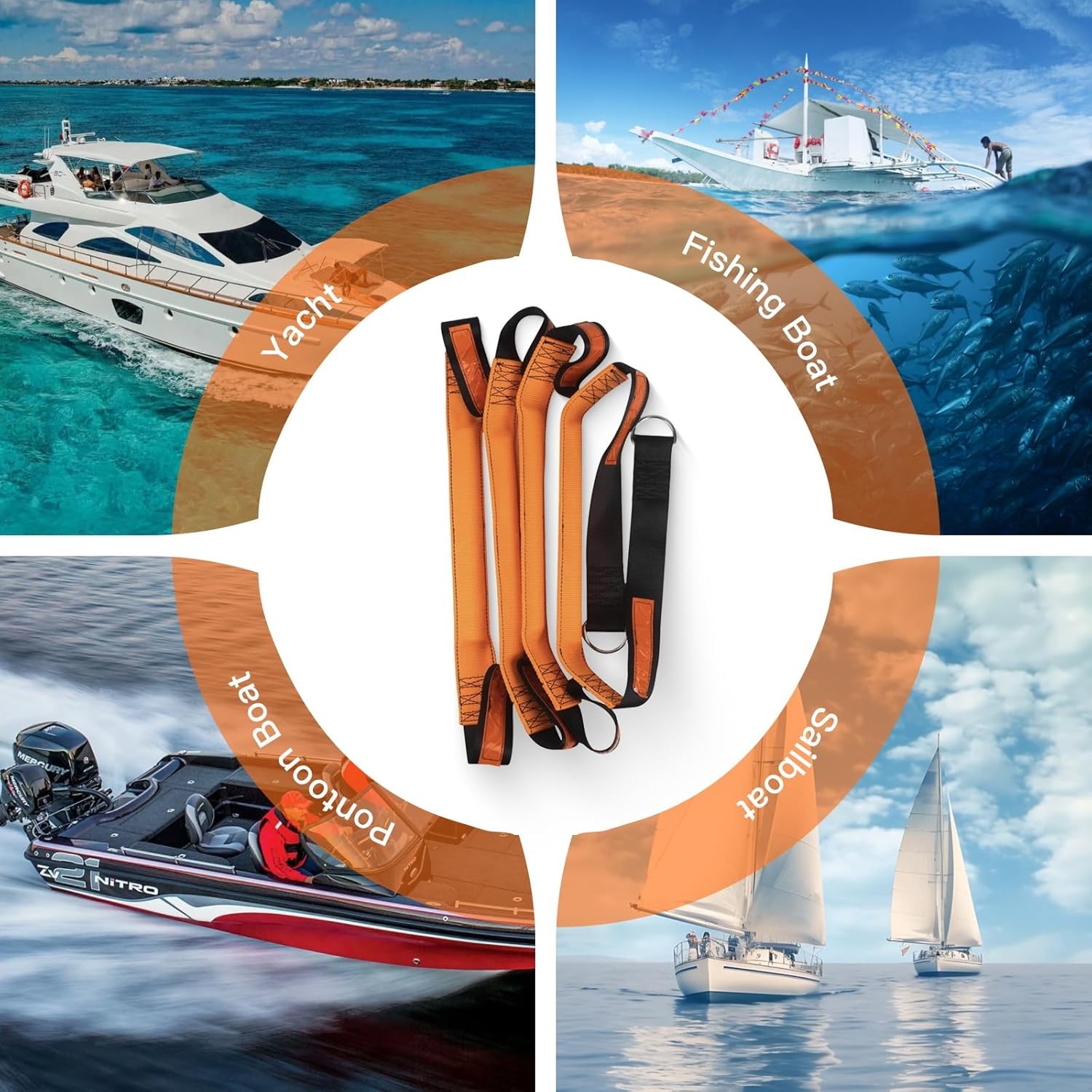 Boat Rope Ladder for Boat Safety and Easy Boarding, Reliable Boat Climbing Rope