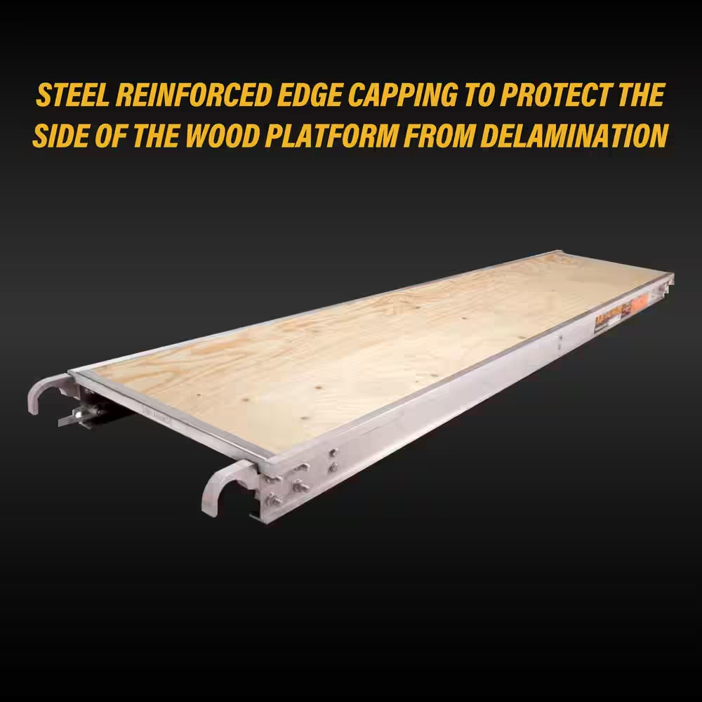 7 Ft. L X 19 In. W Aluminum Scaffold Platform with 5/8 In. Plywood Plank for …
