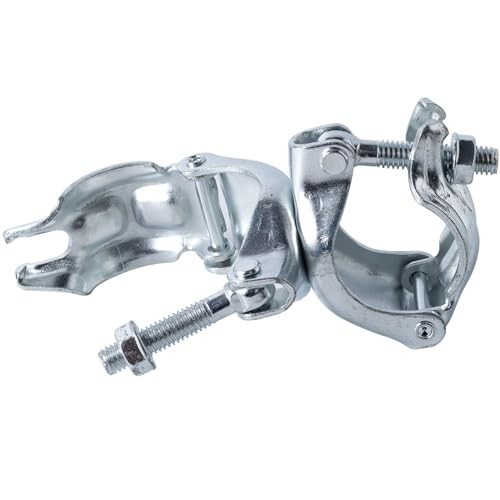 Heavy-Duty Scaffold Couplers Clamps for 1.65-1.9″ OD Tubes – 8 Pack, Fixed Cross