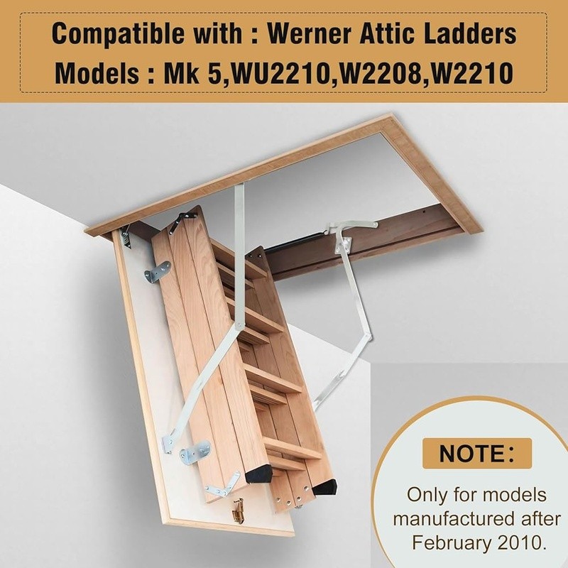 Attic Ladder Hinge Arms Compatible W/ Werner Models Mk5 WU2210 W2208 W2210 New