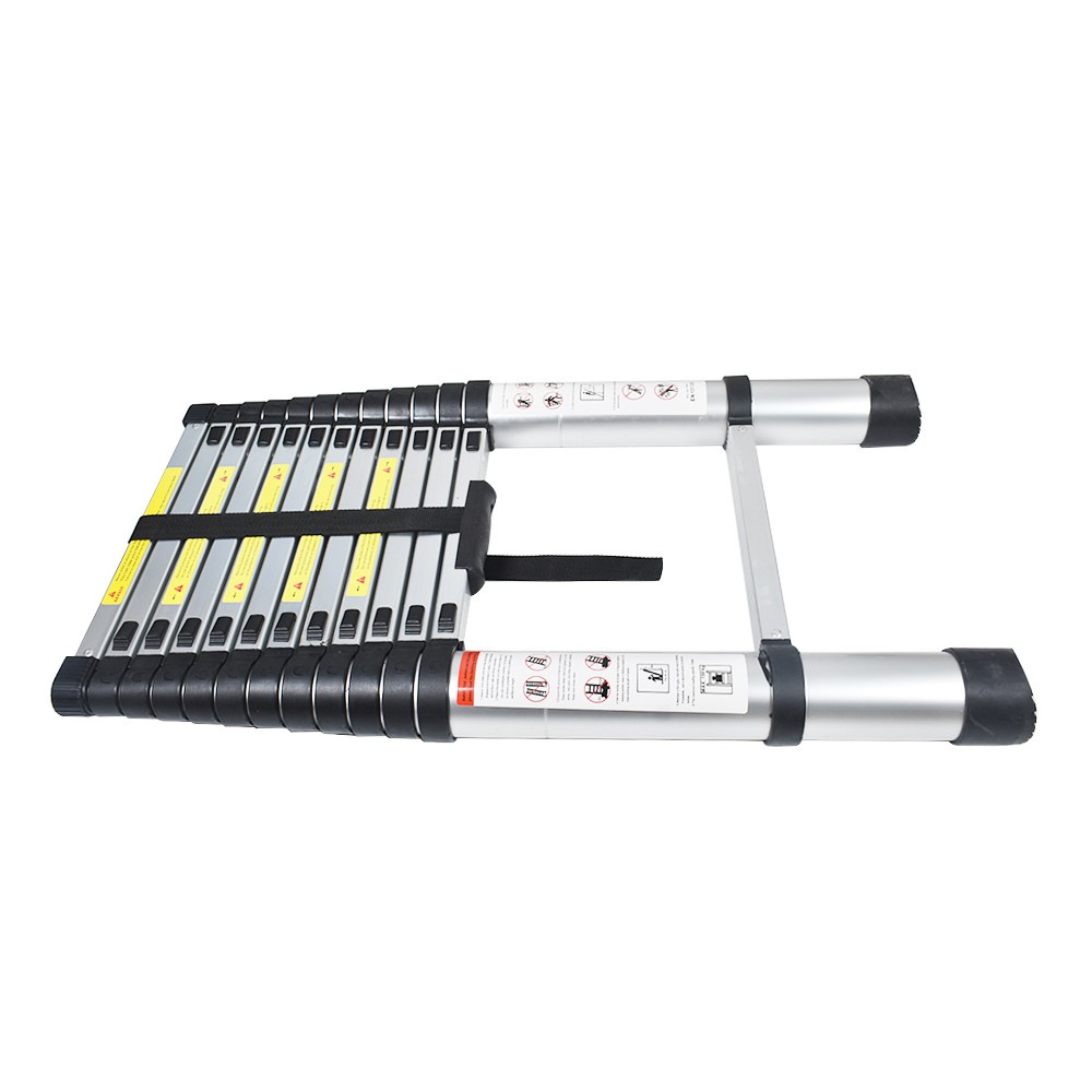 LABLT 12.5FT Aluminum Extension Telescoping Heavy Duty Lightweight Step Ladder