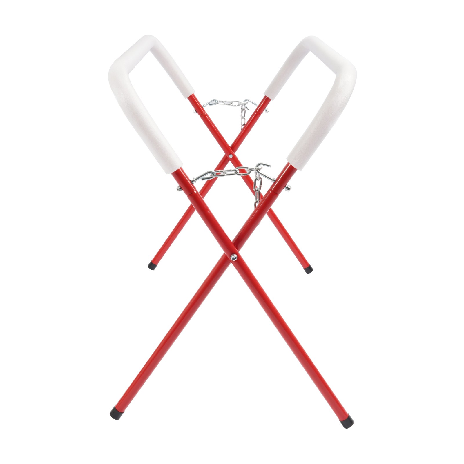 Red 500LBS Portable Folding Work Stand Auto Body Tool Painting Rack Steel Rubber