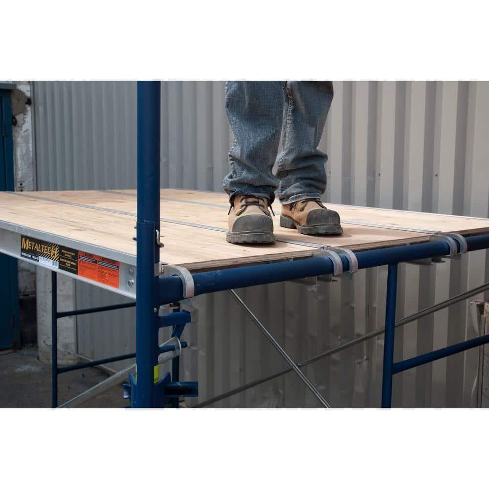 MetalTech 5ft Galvanized Steel Safety Guard Rail for Scaffolding OSHA Compliant