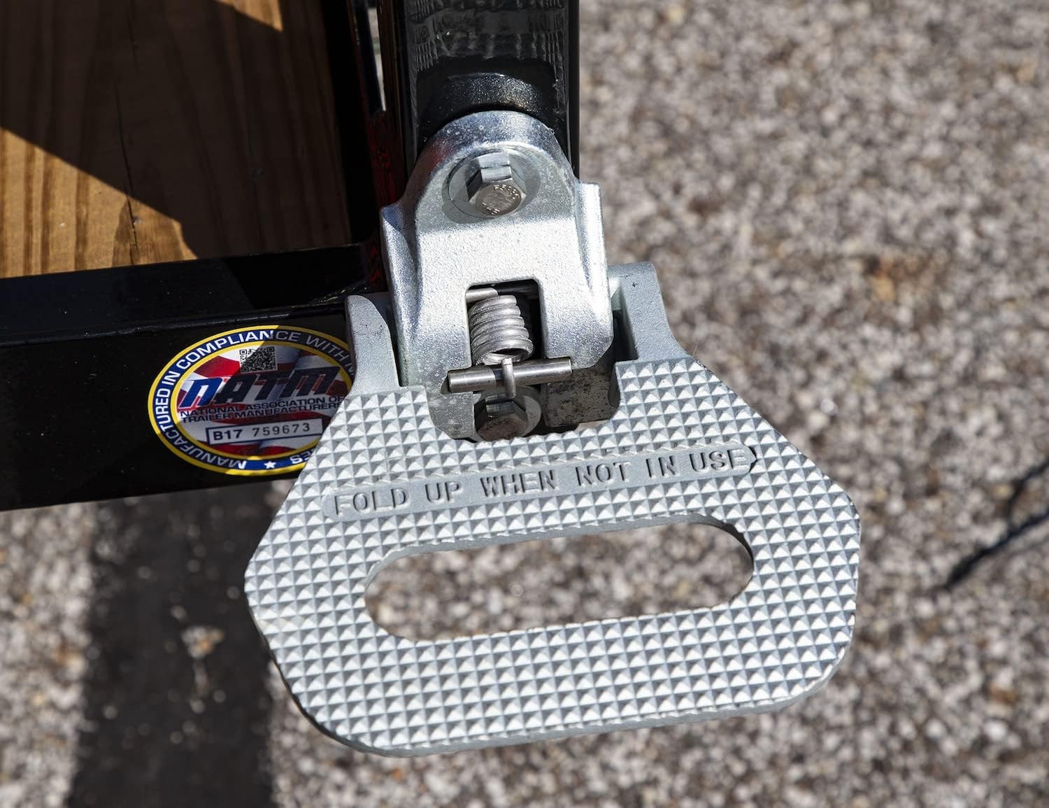 Buyers Products 5236586 Silver Folding Truck Step, Cast Steel with Stainless