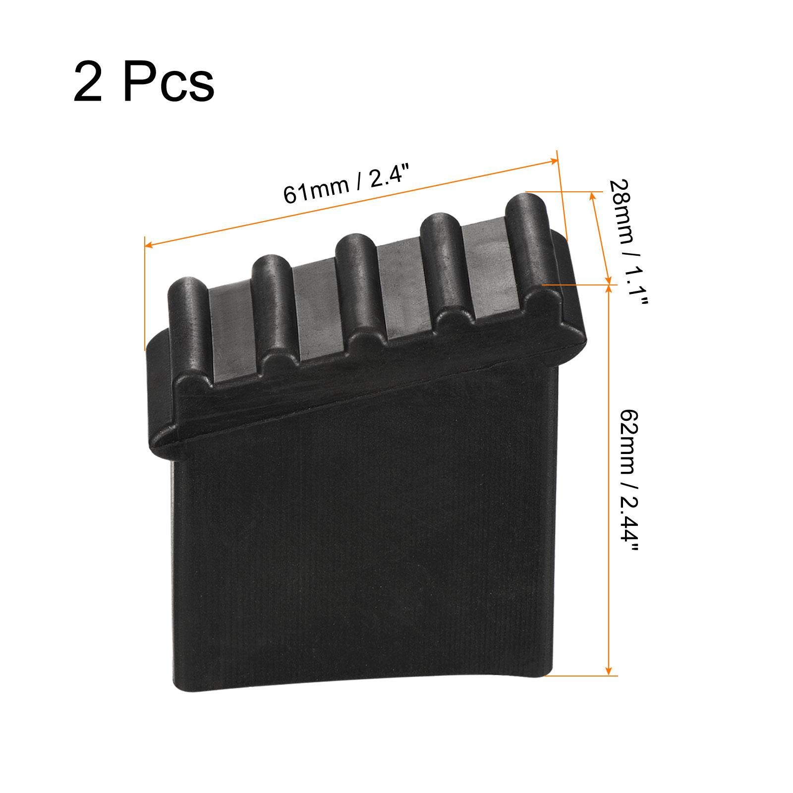 2Pcs Rubber Step Ladder Non-Slip Feet Mat Pad Cover Ladder Accessories Black