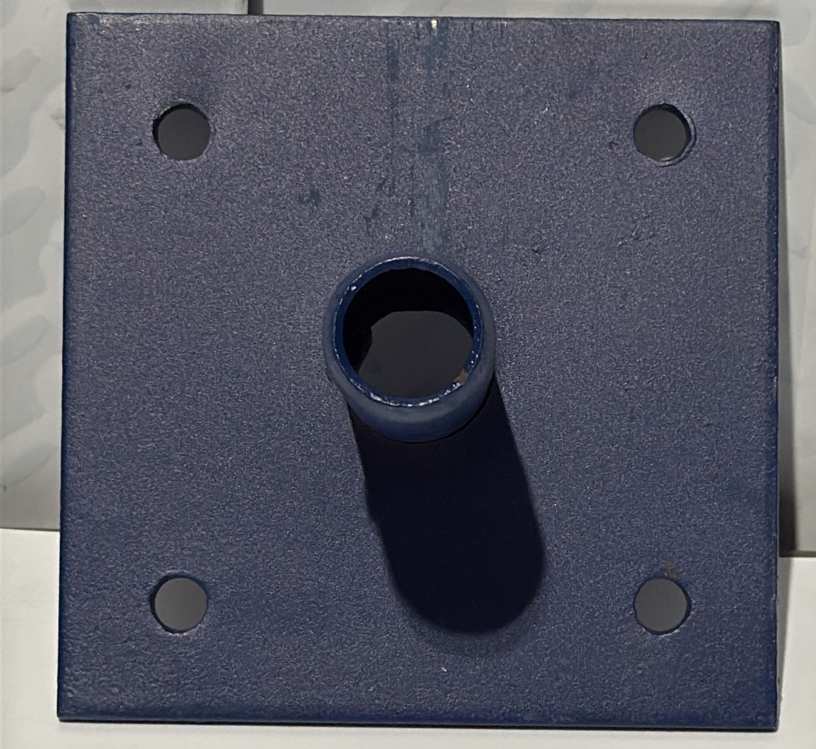 Metaltech 6 in x 6 inx4.5 in Steel Scaffolding Base Plate For Scaffold Frame Set