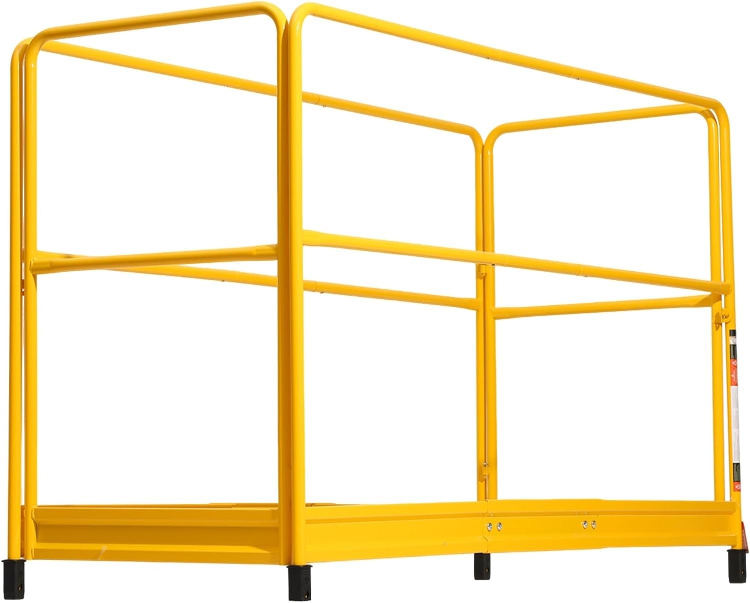 6 Foot Scaffolding Safety Guardrail, Rustproof Solid Carbon Steel Load Capaci…