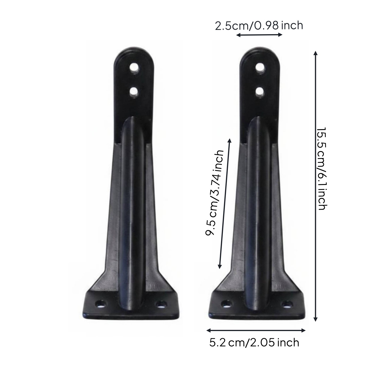 2 Pieces Ladder Reinforcement Bracket Black Ladder Reinforcement Bracket