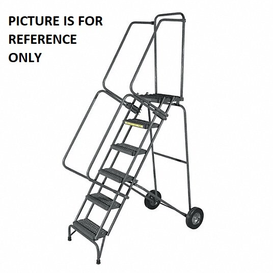 NEW! 10-Step Wheelbarrow Ladder, Serrated Step Tread-133 in Height, 350 LB Cap!!