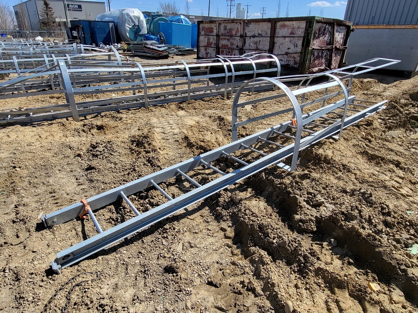 16ft. Steel Caged Ladder