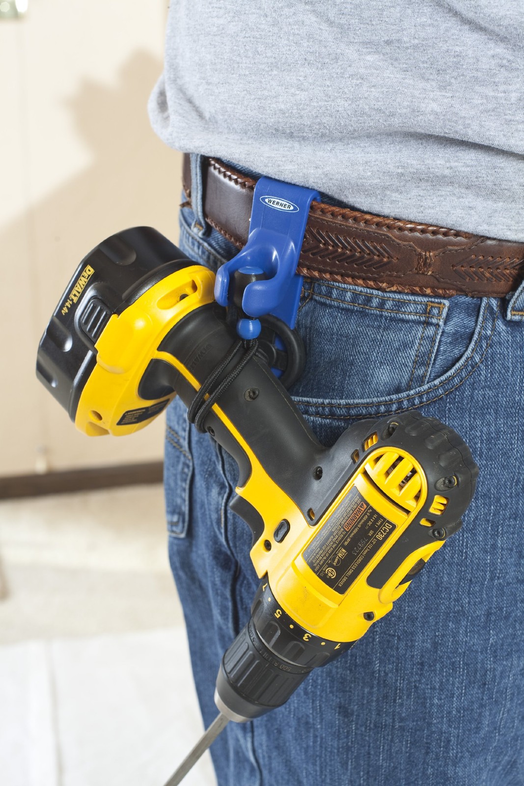 Werner AC58-TL Ac58 Ladder Tool Lasso with Belt Clip, Blue