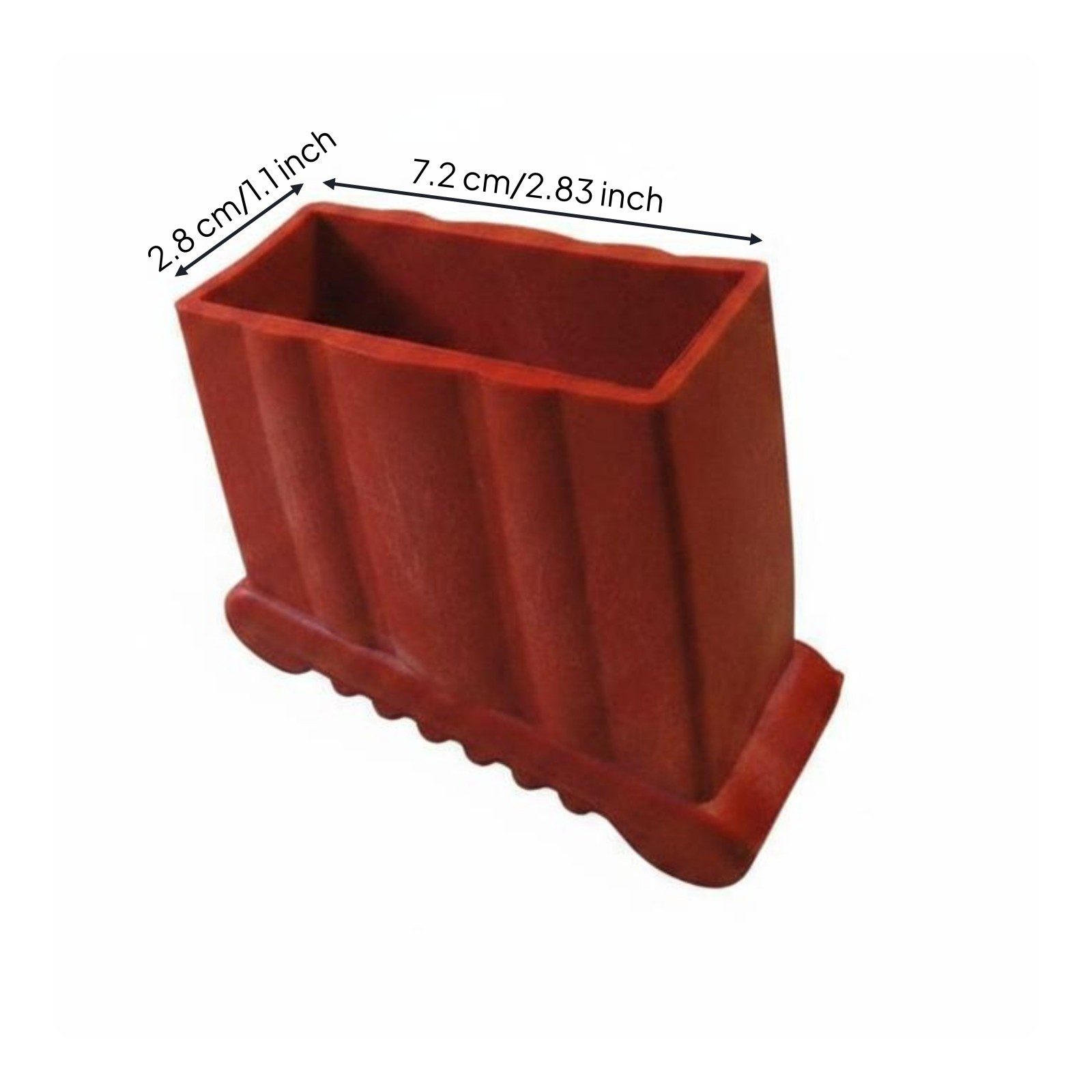 Red Ladder Foot Sleeve Floor Protection Ribbed Ladder Foot Cap