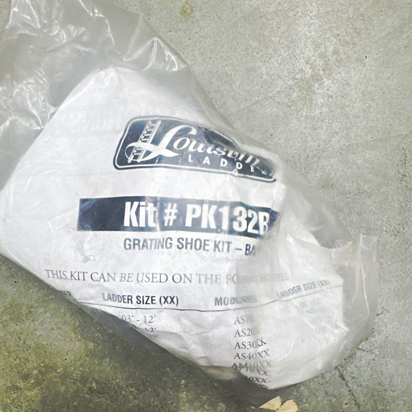 Louisville Ladder Grating Shoe Kit PK132B (MPN PK132B) P/N 811268