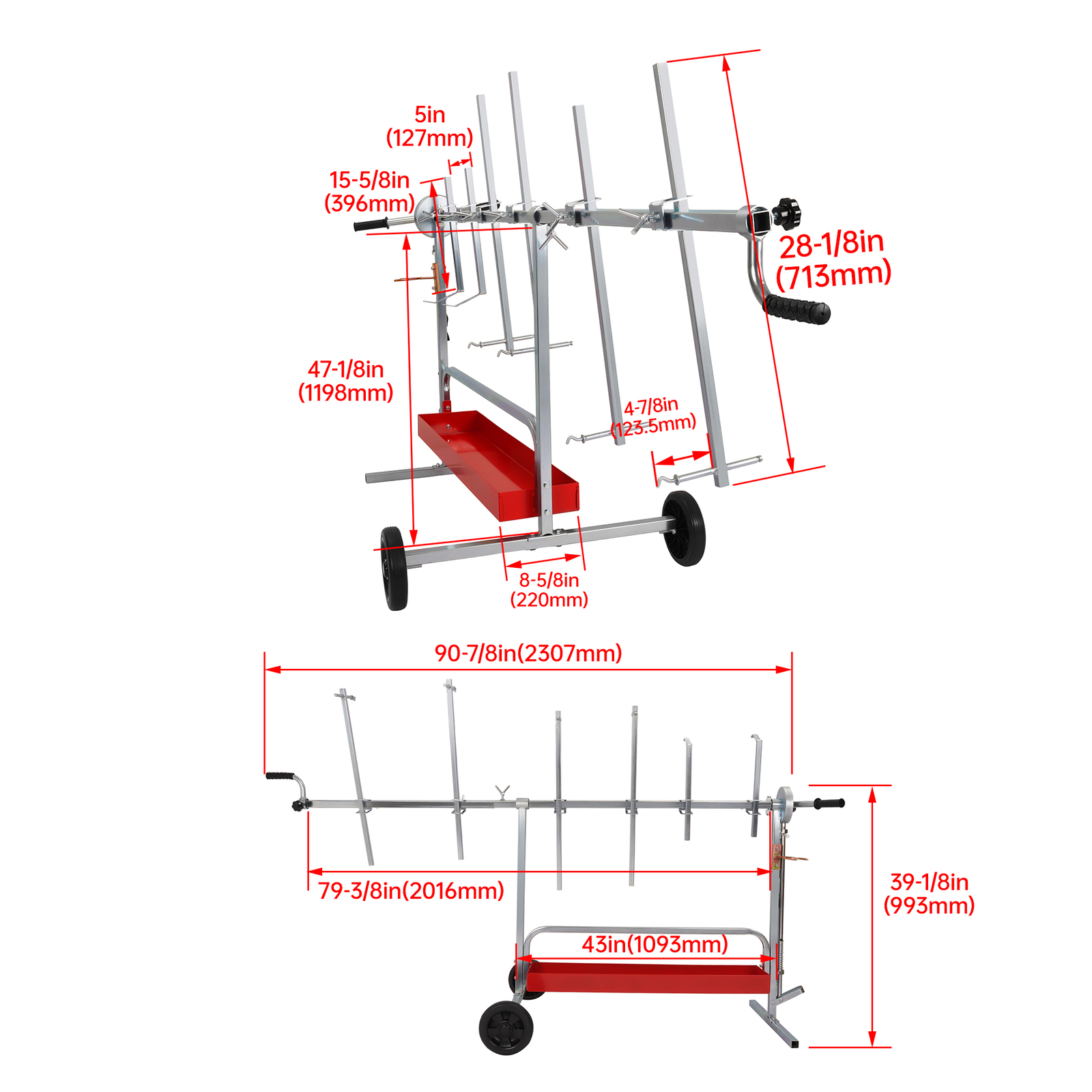 Rotating Parts Work Stand Paint Panel Stand Auto Body Painting Repair Universal