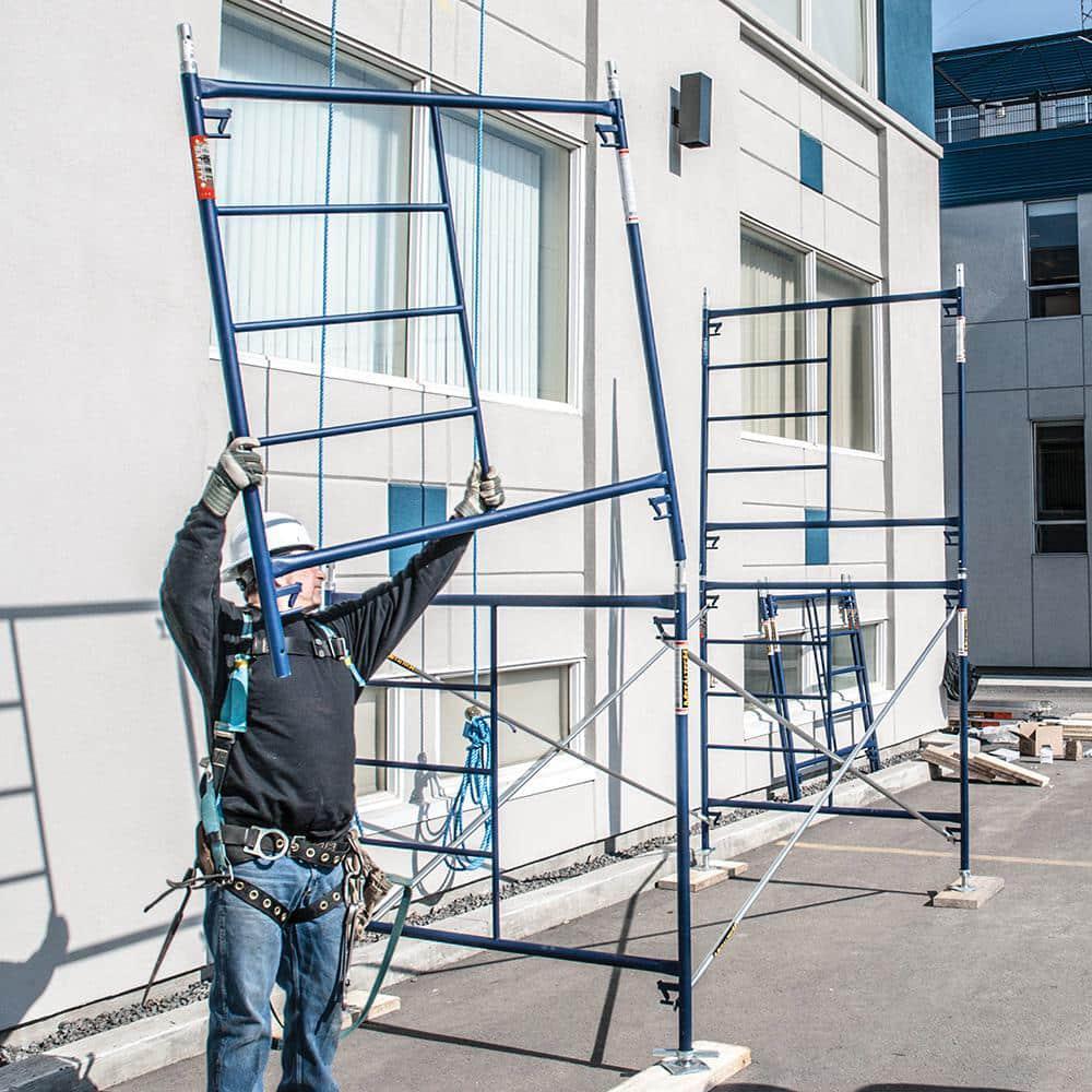 Scaffolding Set 7’x5’x5′ 1-Story Stackable Steel Mason w/ Cross Brace MetalTech