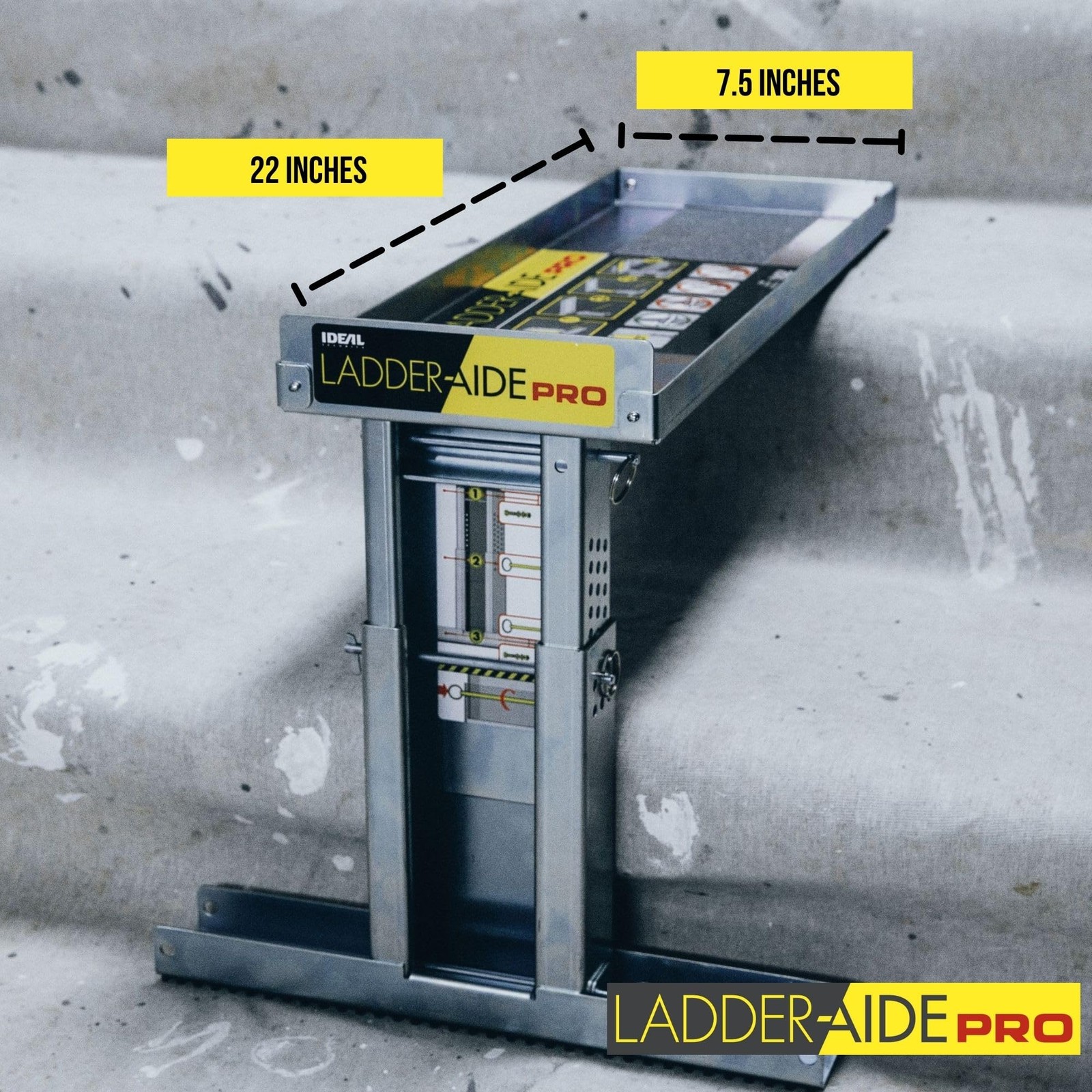 Ladder Aide Pro Ladder Leveler For Stairs Osha Ansi Compliant Easy Setup 375Lbs