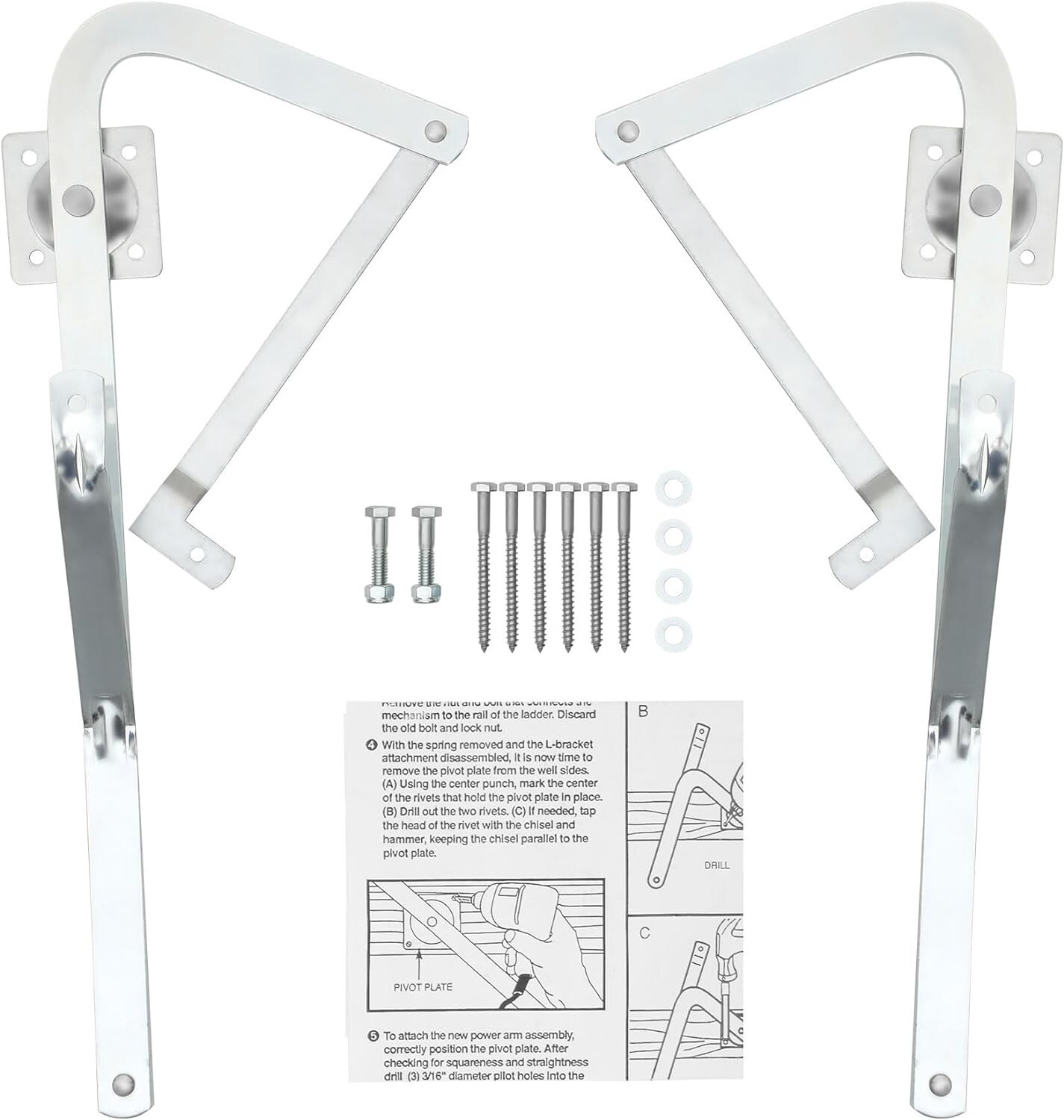 Attic Ladder Hinge Arms For 2010-UP Werner 55-2 Mk 5, WU2210, W2208, W2210 -Pair