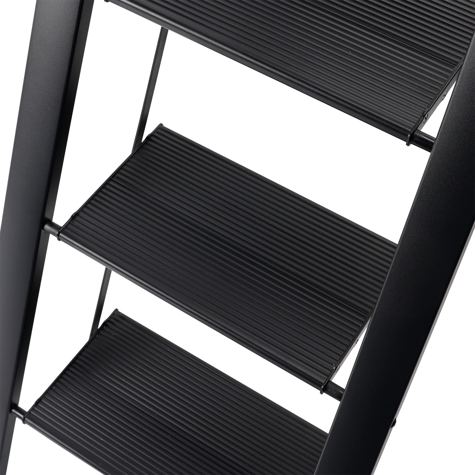 5 Step Ladder, Foldable Step Stool, Aluminum Step Ladder with Anti-Slip Pedal’