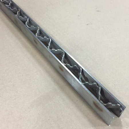 Zoro Select 6926T-T304-84 Anti-Slip Bar, Stainless Steel, 84 In. L,